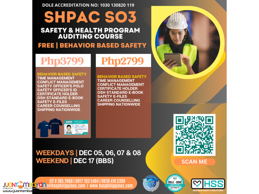 DOLE ACCREDITED OSH TRAINING WEBINAR