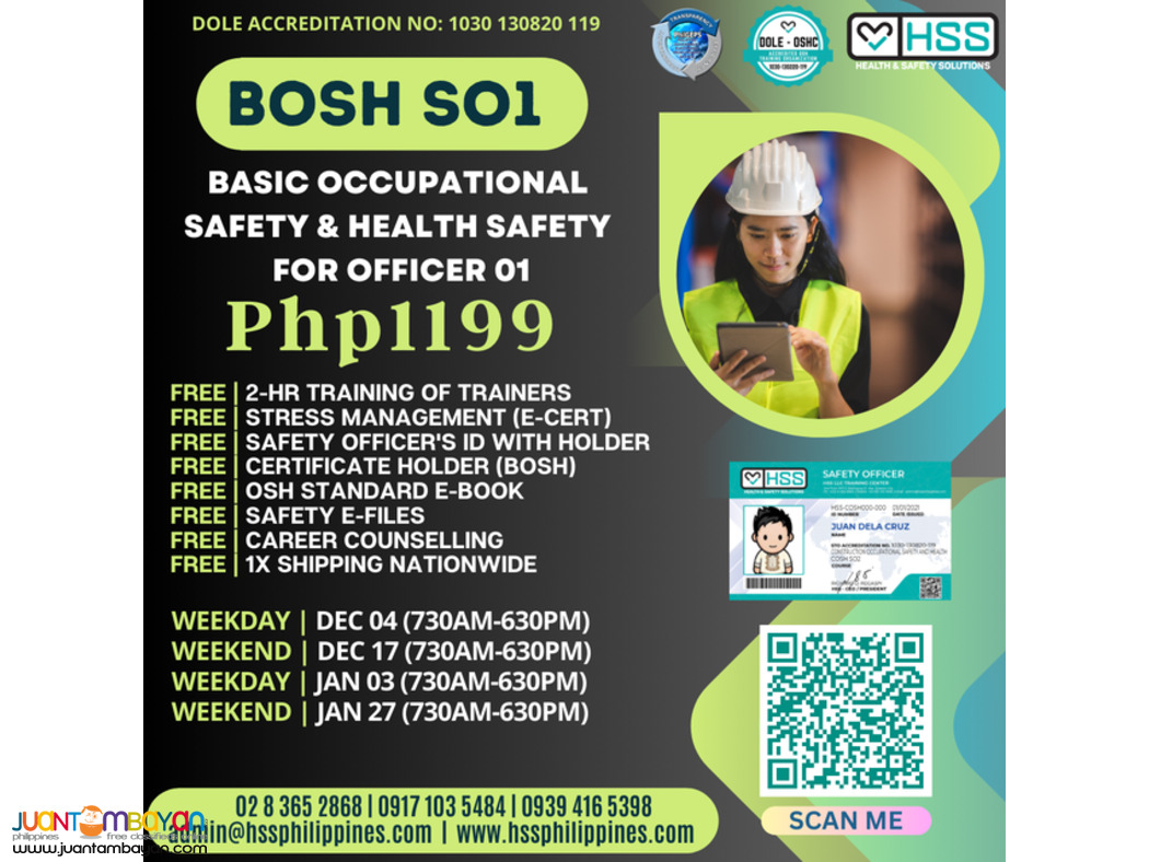 DOLE ACCREDITED OSH TRAINING WEBINAR