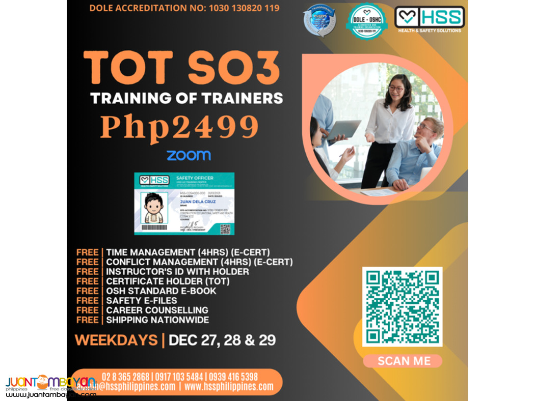 DOLE ACCREDITED OSH TRAINING WEBINAR