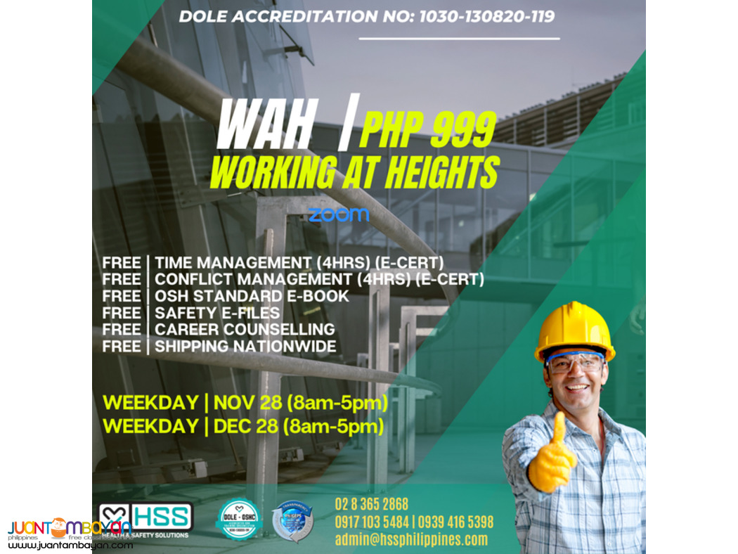 DOLE ACCREDITED OSH TRAINING WEBINAR