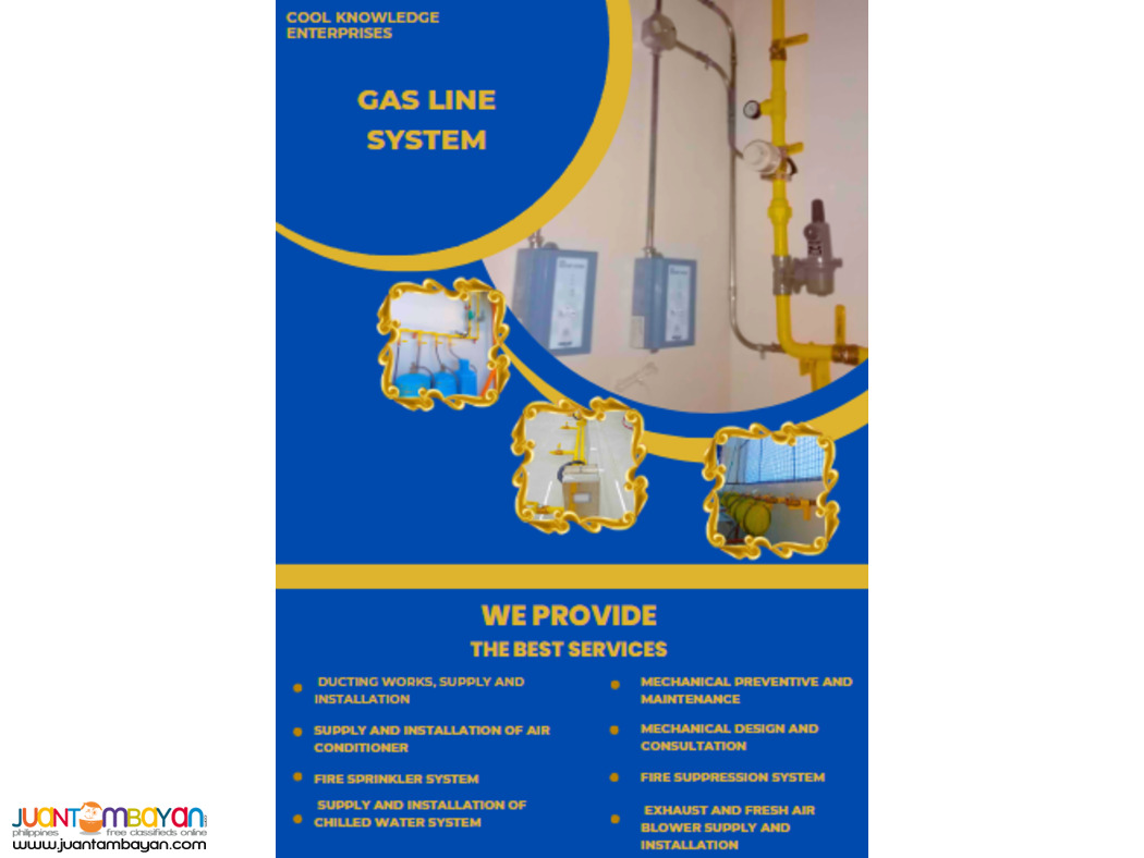 GAS LINE SYSTEM (MANILA) INSTALLATION. SUPPLY