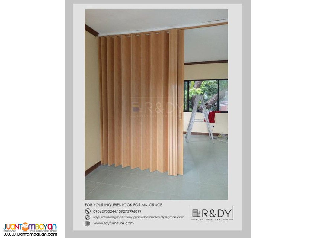 PVC ACCORDION FOLDING DOOR