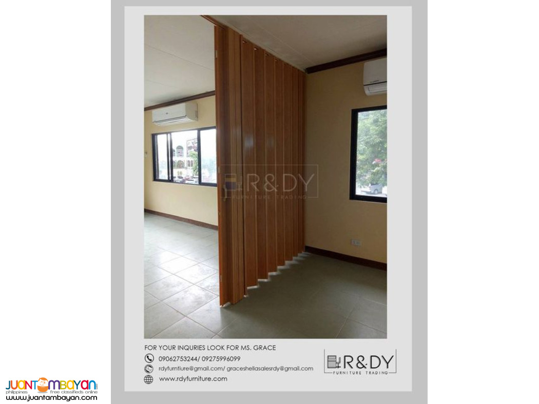 PVC ACCORDION FOLDING DOOR