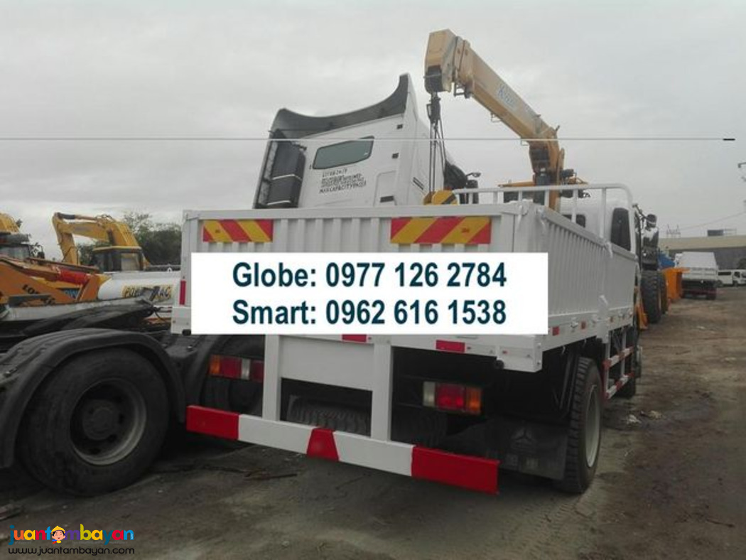 5tons cargo boom truck sinotruk homan h5
