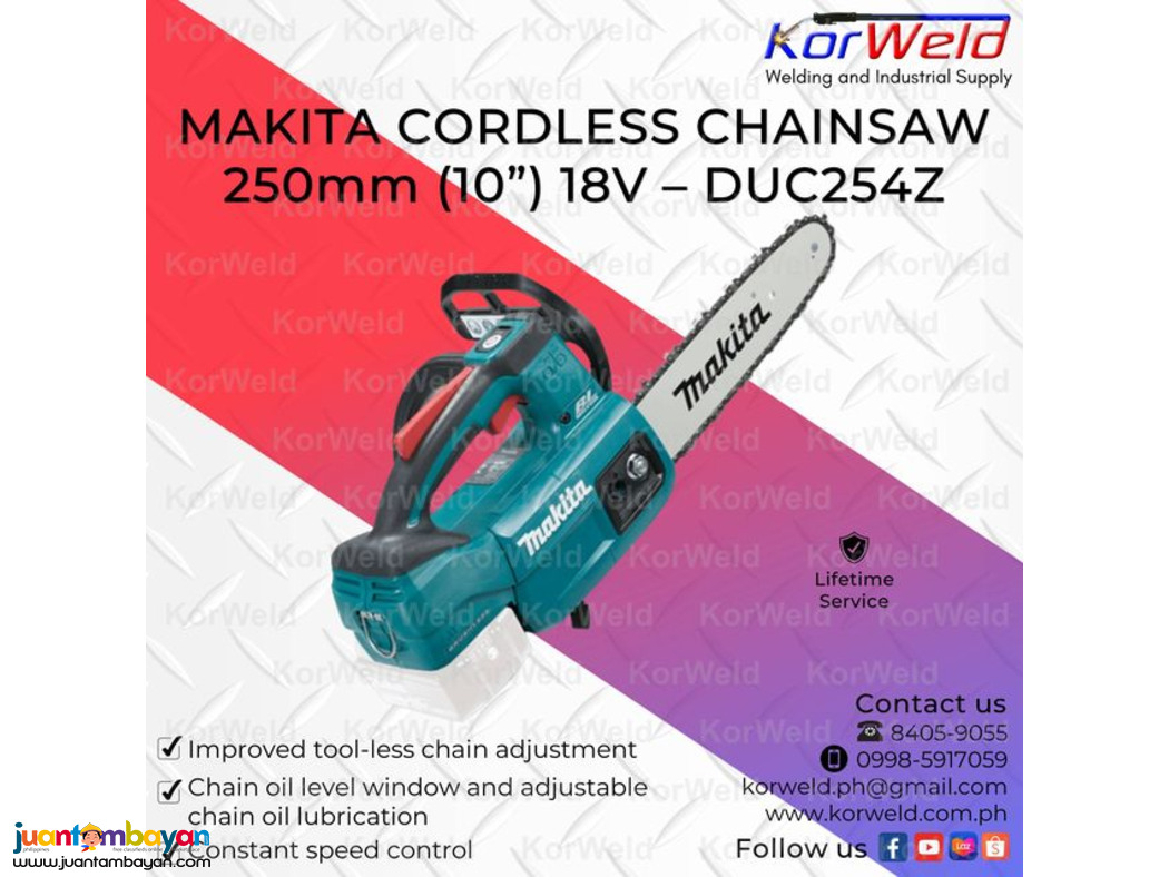 Makita Cordless Chainsaw 250mm (10