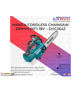 Makita Cordless Chainsaw 250mm (10
