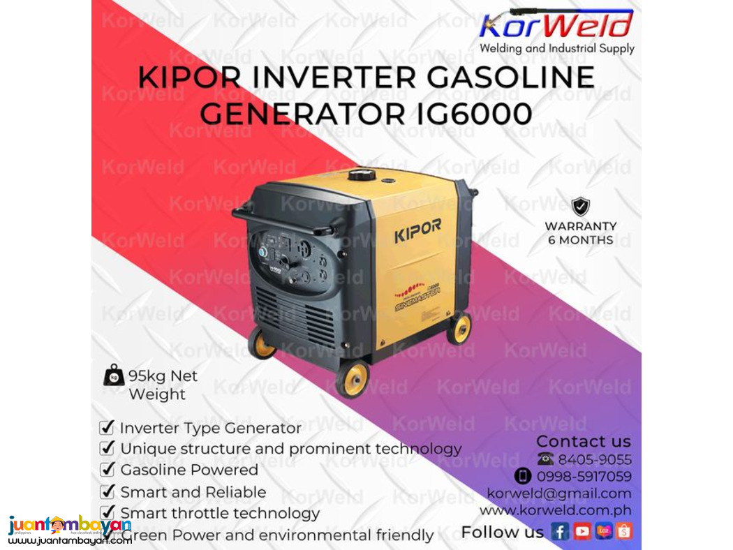 KIPOR Inverter Gasoline Generator IG6000