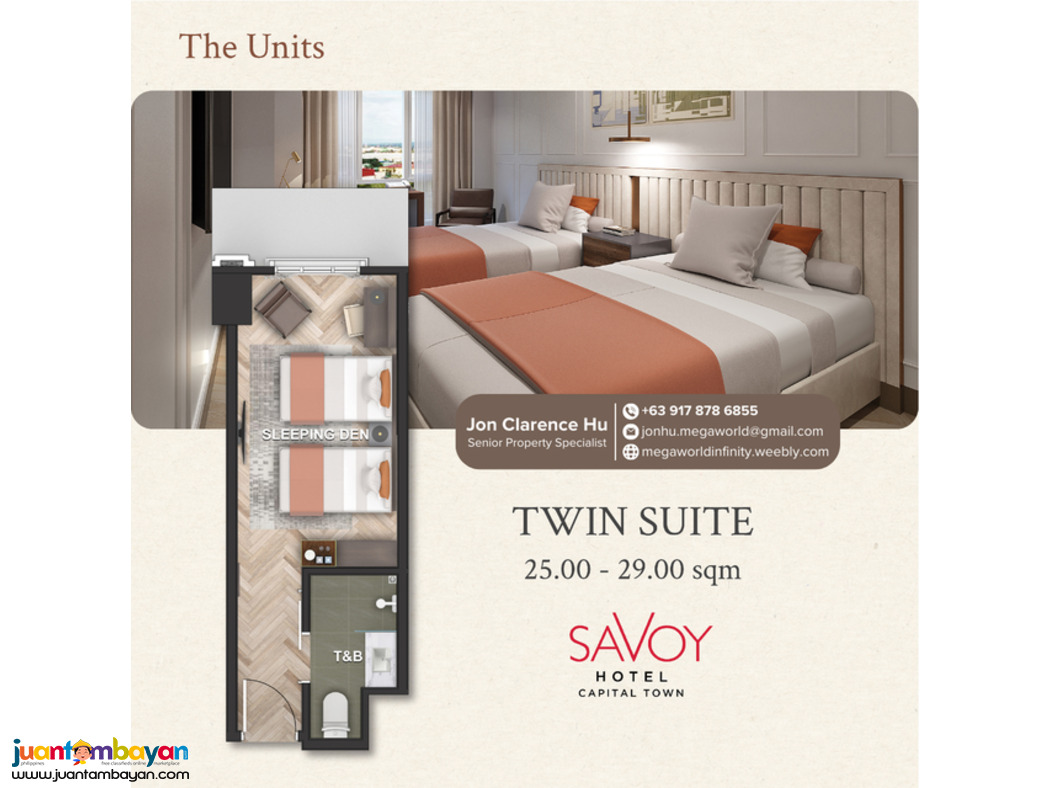 Savoy Hotel Capital Town Condotel Investment in pampanga