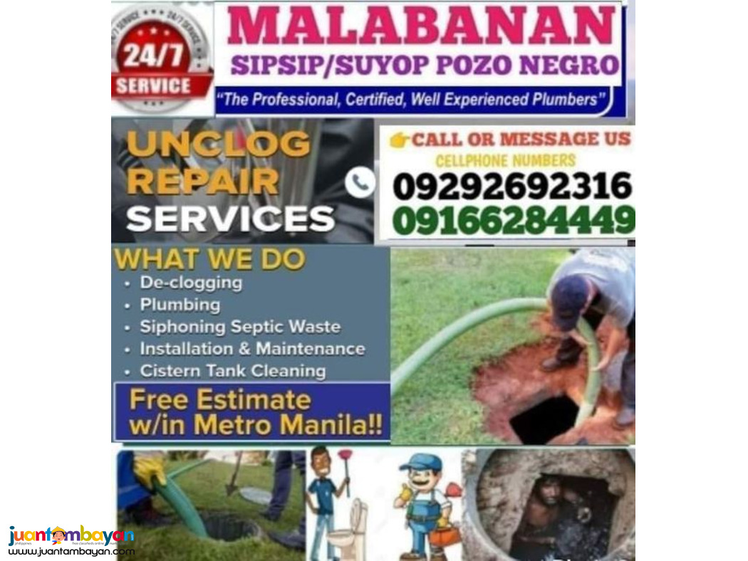 MALABANAN SIPSIP POZO NEGRO SERVICES  TAGUIG CITY 09292692316