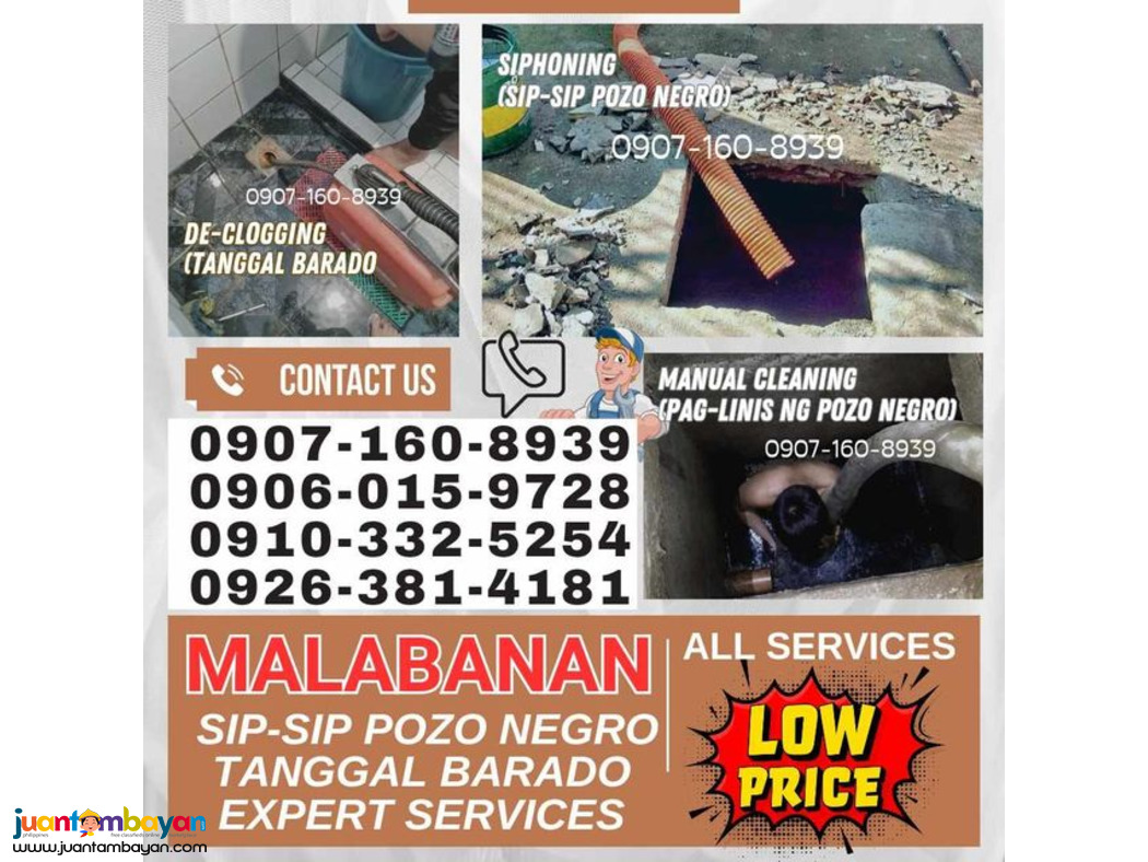 SIPHONING & DECLOGGING MALABANAN SERVICES IN SAN CLEMENTE TARLAC