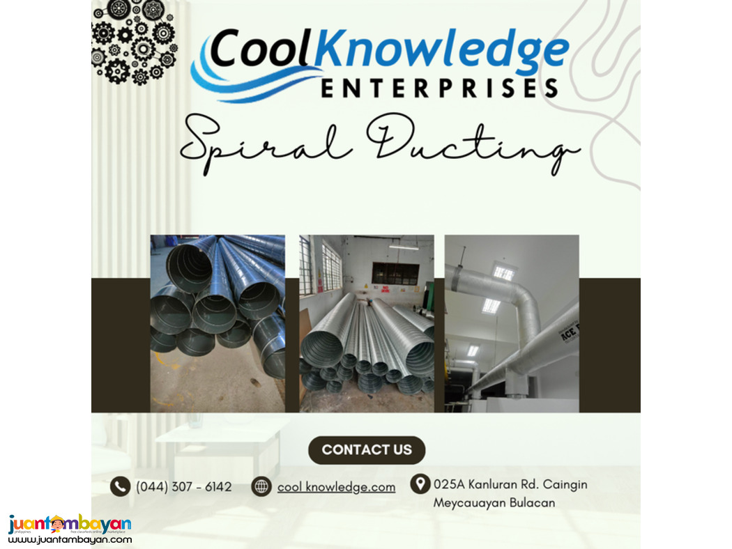 Spiral Ducting (We Supply and Install)