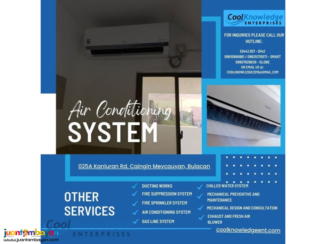 AIR CONDITIONING SYSTEM (SUPPLY AND INSTALLATION) - COOL KNOWLEDGE ENT