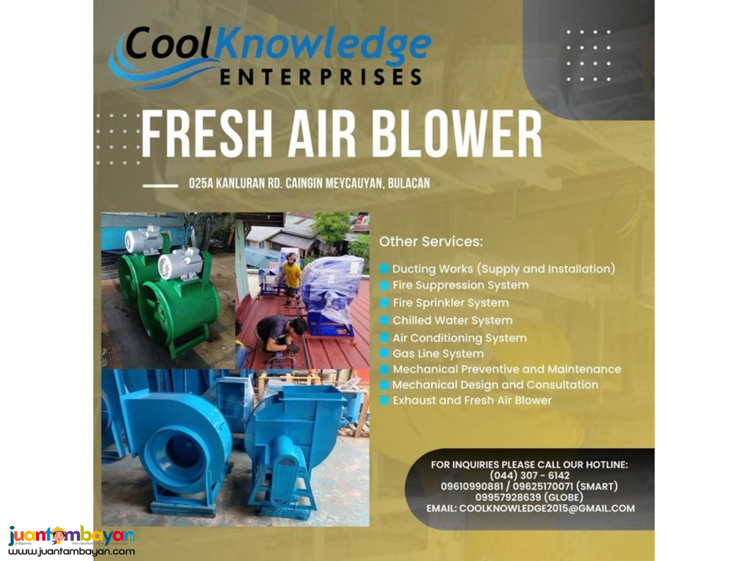 Fresh Air Blower (Supply and Installation Solutions)