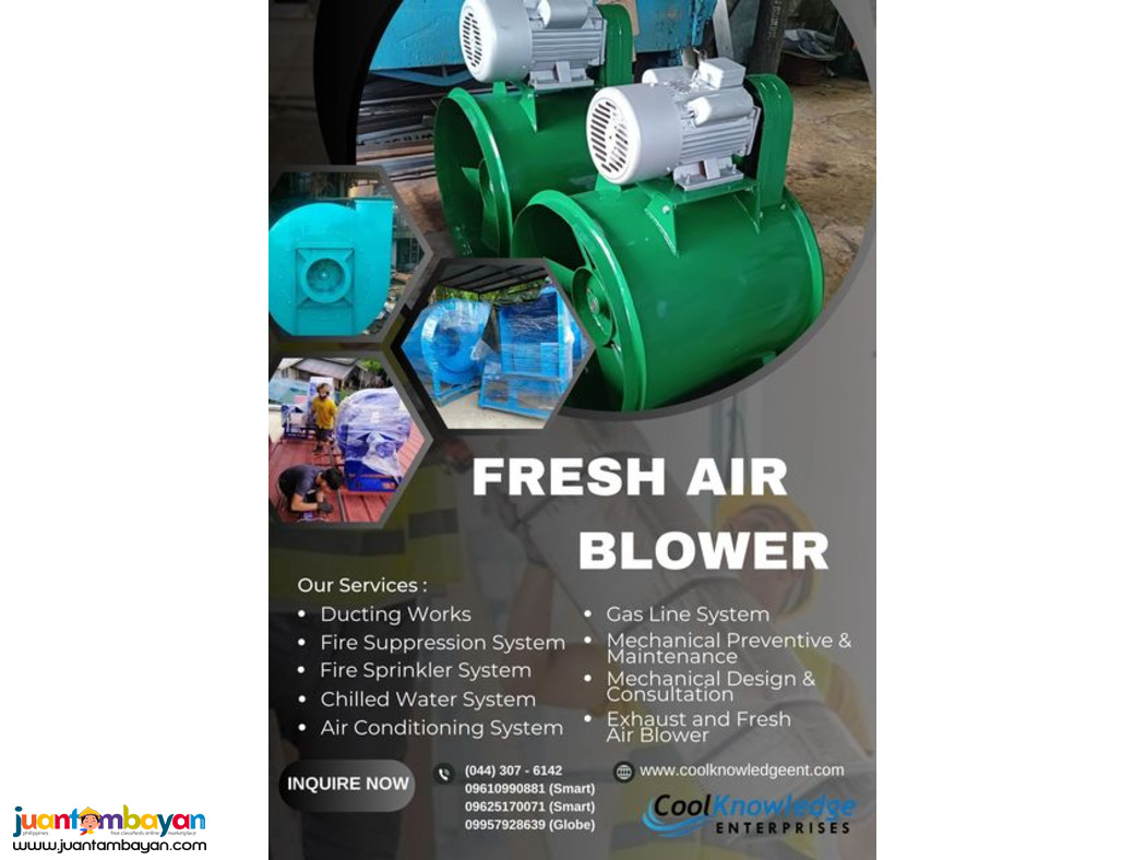Breathe Easy with Our Fresh Air Blower System