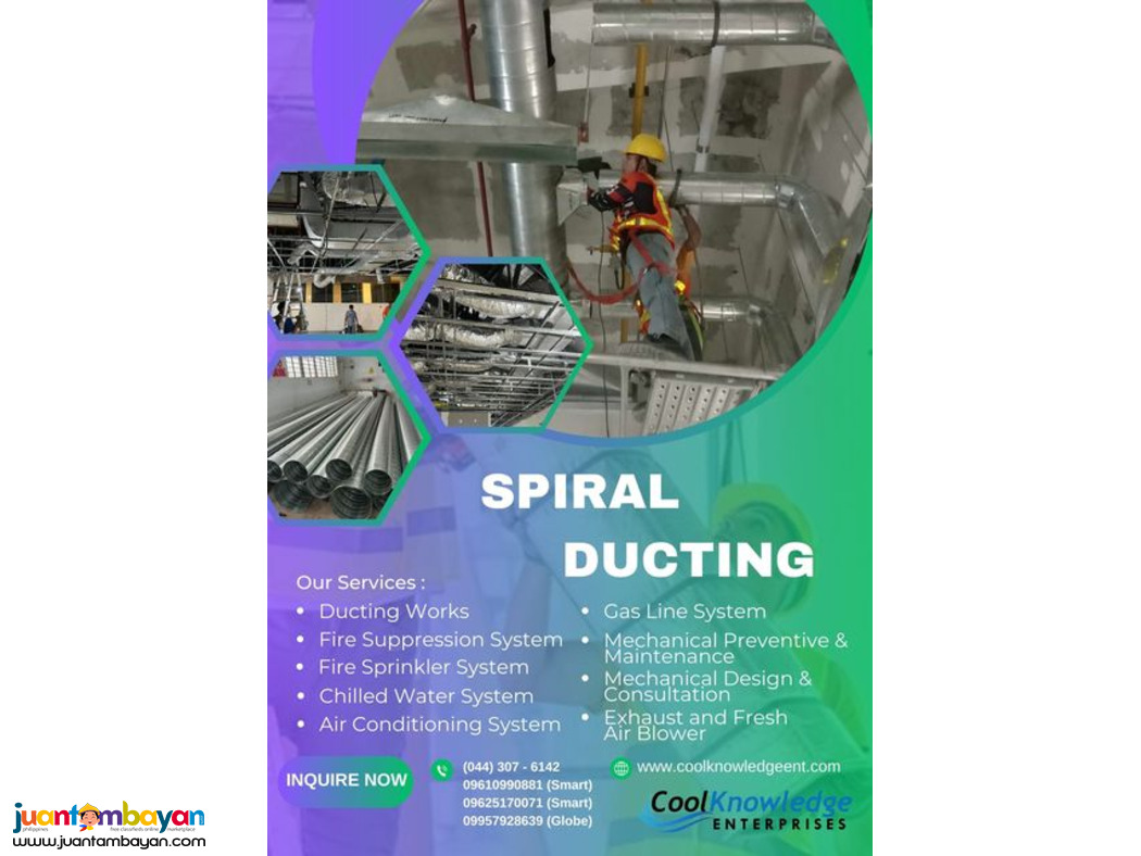  Spiral Ducting Installer and Supplier at Your Service