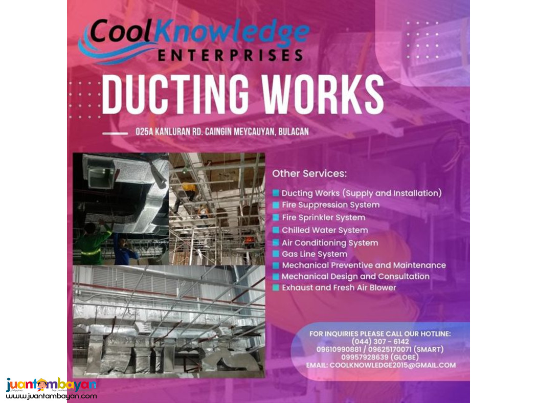 ducting services - bulacan (supply, install, and fabricate)