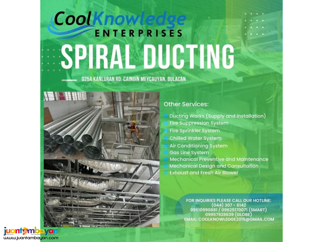 supply of ducting / flexible duct / spiral duct 