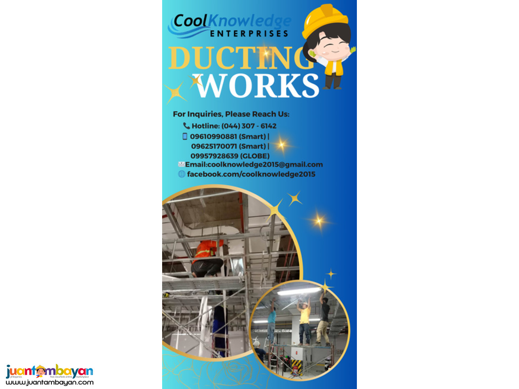 We Supply & Install Duct Works Around BGC