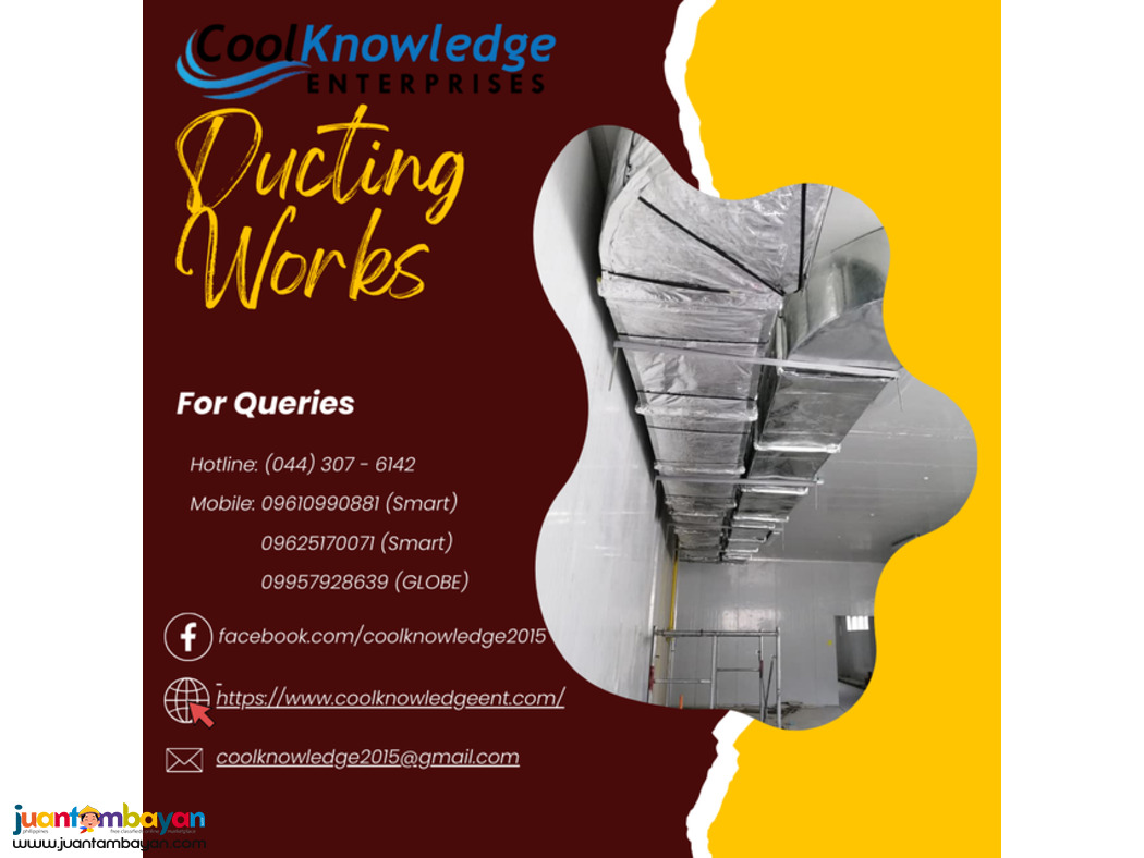 we Provide Services For Installing And Supplying Ducting Works