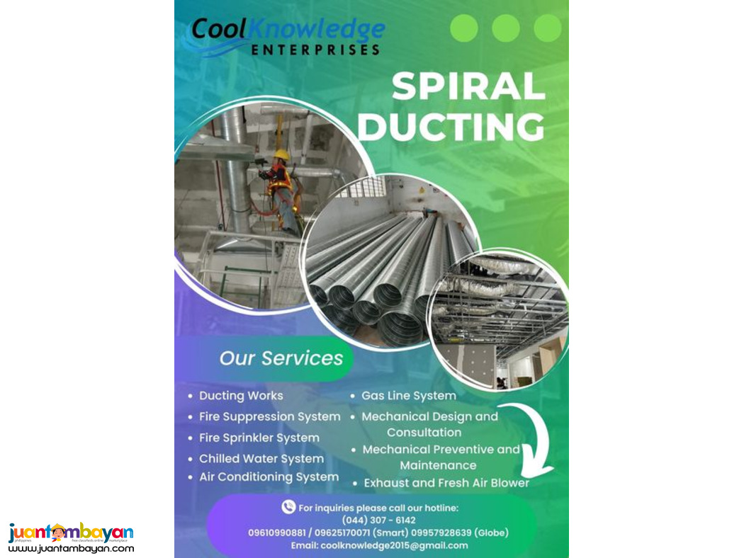 spiral ducting (services, supply, installation) - mANILA, PHILIPPINES