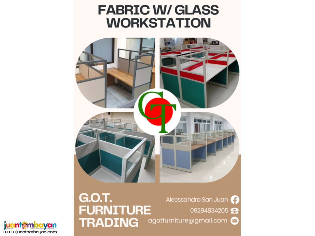 GLASS W/ FABRIC PARTITION (PARTITION/WORKSTATION)