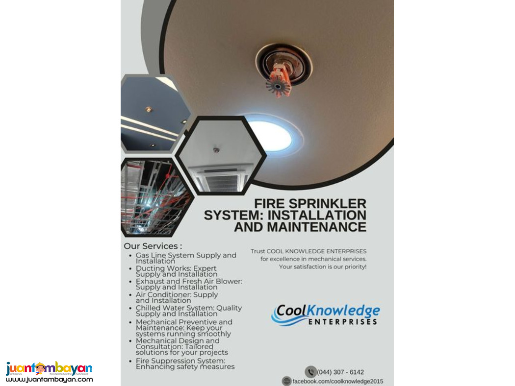 Fire Sprinkler System | Installation and maintenance