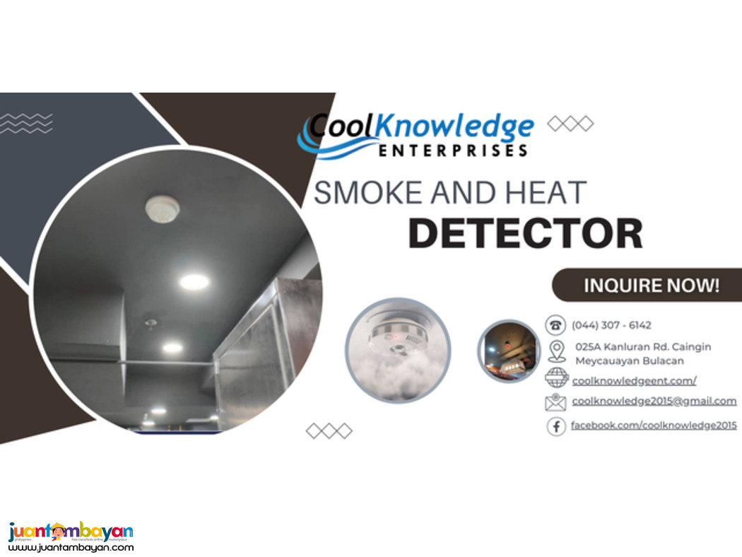 We offer installation services for smoke and heat detectors.
