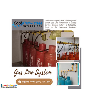 Ensures safety! gas line system Installation