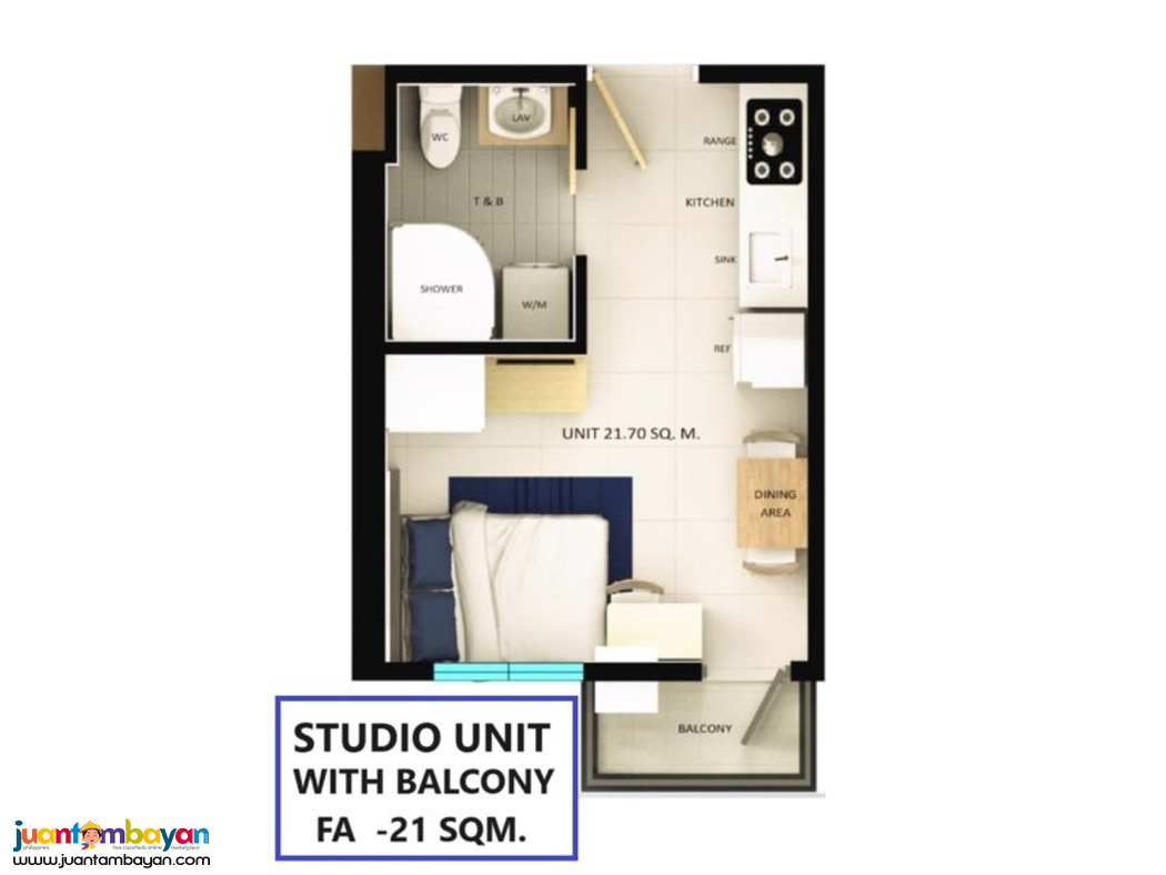 Monumento Studio for Sale near LRT Station & SM Grand Central