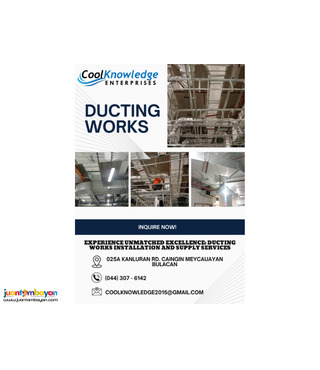 Ducting works services we provide