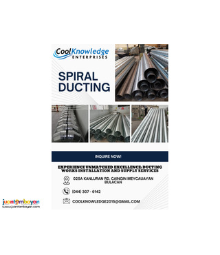 Spiral ducting/Ducting works- nationwide installation service