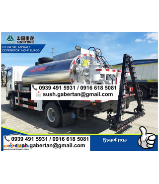 5,000 liters Asphalt Distributor Truck Euro 5 Sinotruk Homan h3