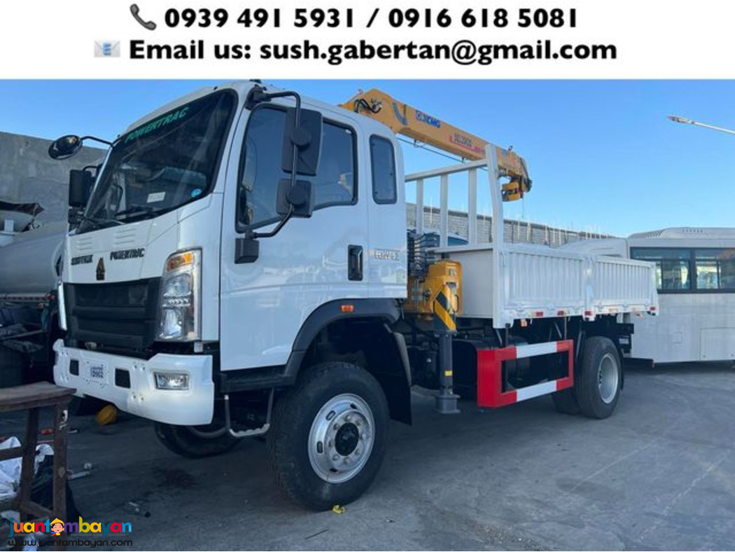 6-wheeler Cargo Boom truck 3.2tons 4x2 & 4x4 
