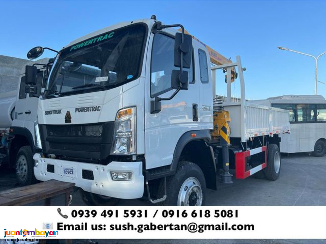 6-wheeler Cargo Boom truck 3.2tons 4x2 & 4x4 