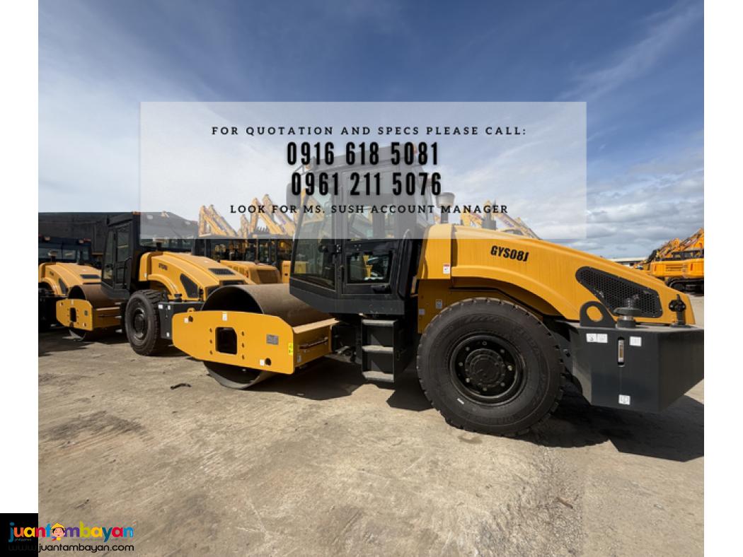 8TONS VIBRATORY ROAD ROLLER GYS08J BRAND NEW