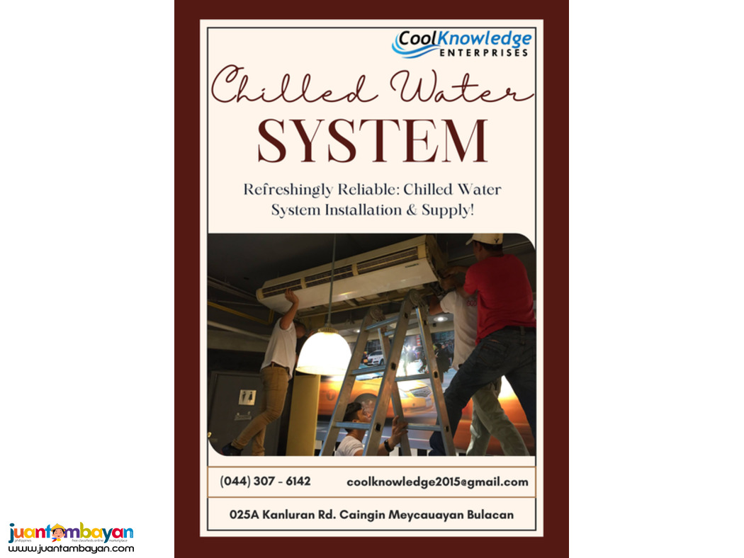 Chilled Water| Installation Services For Homes, Offices & Beyond!