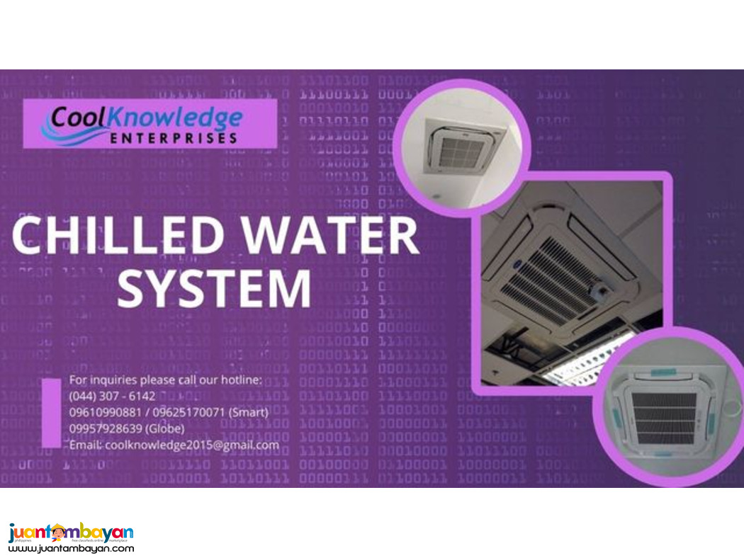 CHILLED WATER SYSTEM INSTALLATION AND SUPPLY AVAILABLE HERE! 