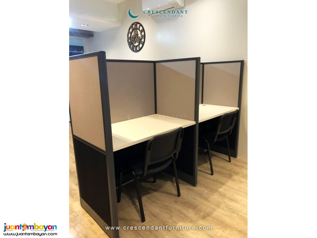 2 OFFICE SHARING CUBICLES 140CM HEIGHT