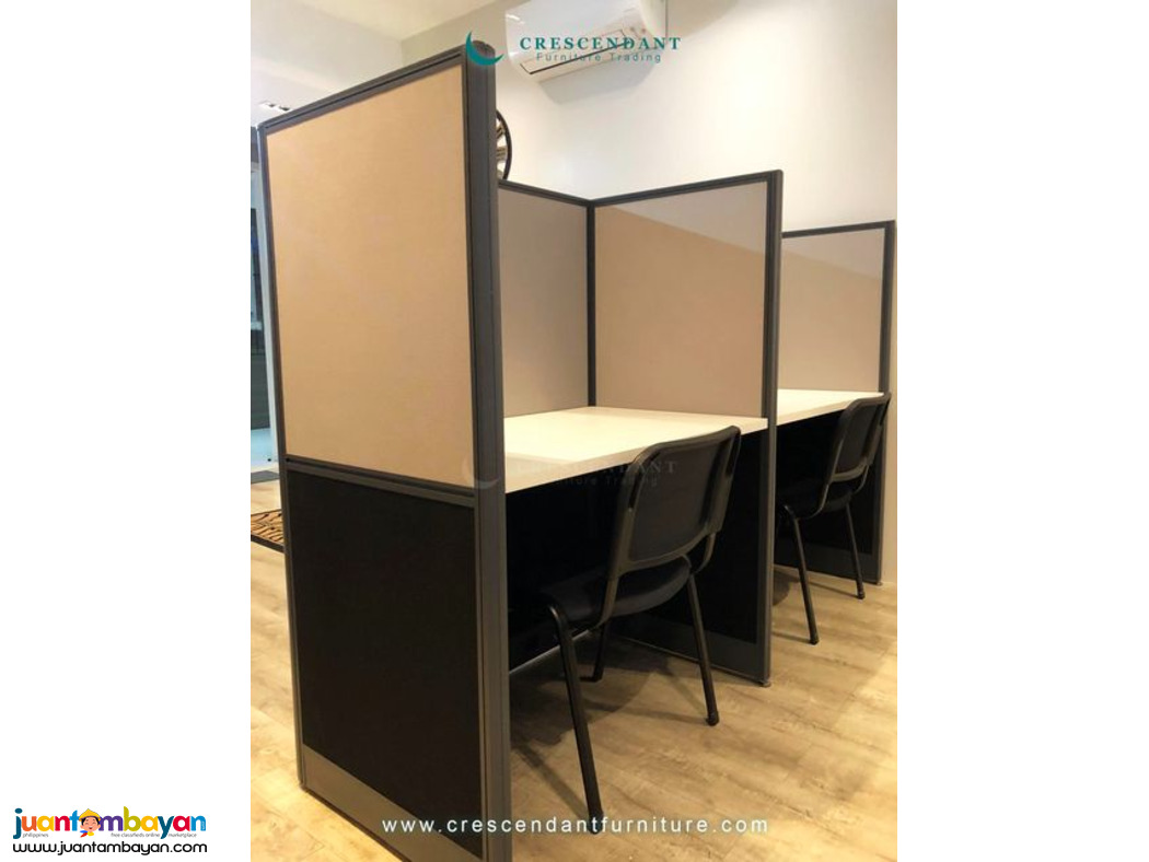2 OFFICE SHARING CUBICLES 140CM HEIGHT