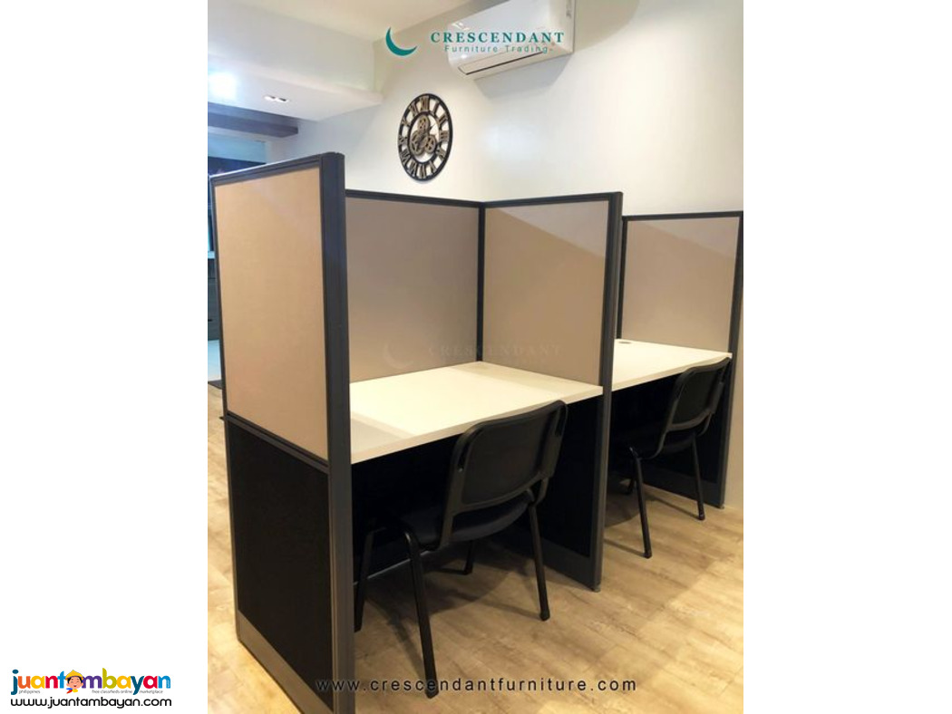 2 OFFICE SHARING CUBICLES 140CM HEIGHT