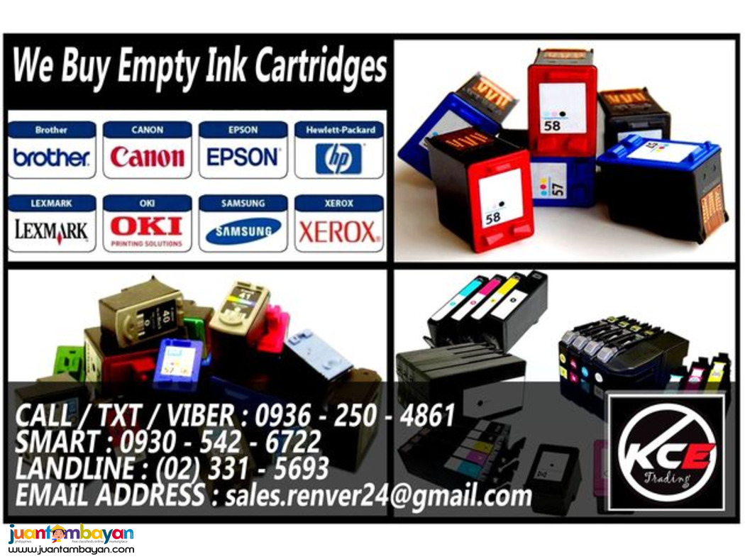 Empty/Brandew Cartridges Canons,Hp,Samsung,EPSON,TONER-Brother