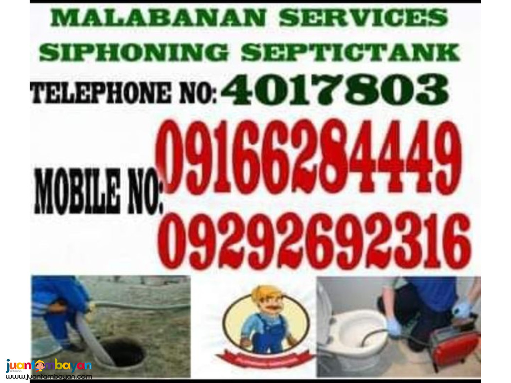 MALABANAN SIPSIP POZO NEGRO SERVICES qUEZON CITY 09292692316