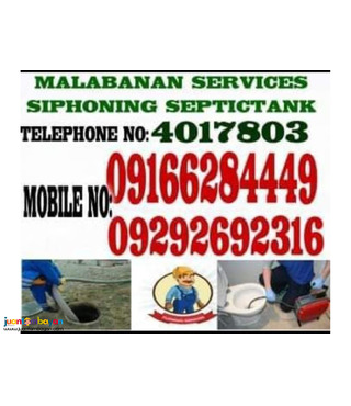 siphoning Septic Tank Services Taguig Areas 09292692316