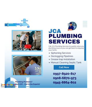 JCA PLUMBING  aND  DECLOGGING  SERVICES 