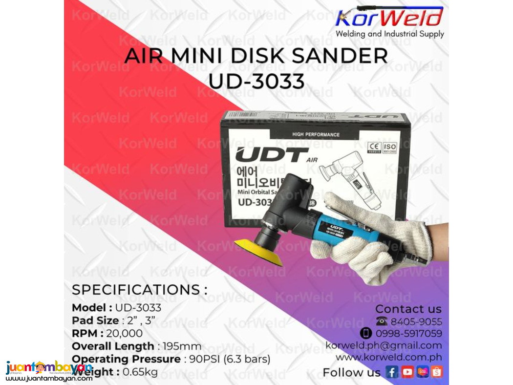 Air Mini Disk Sander UD-3033