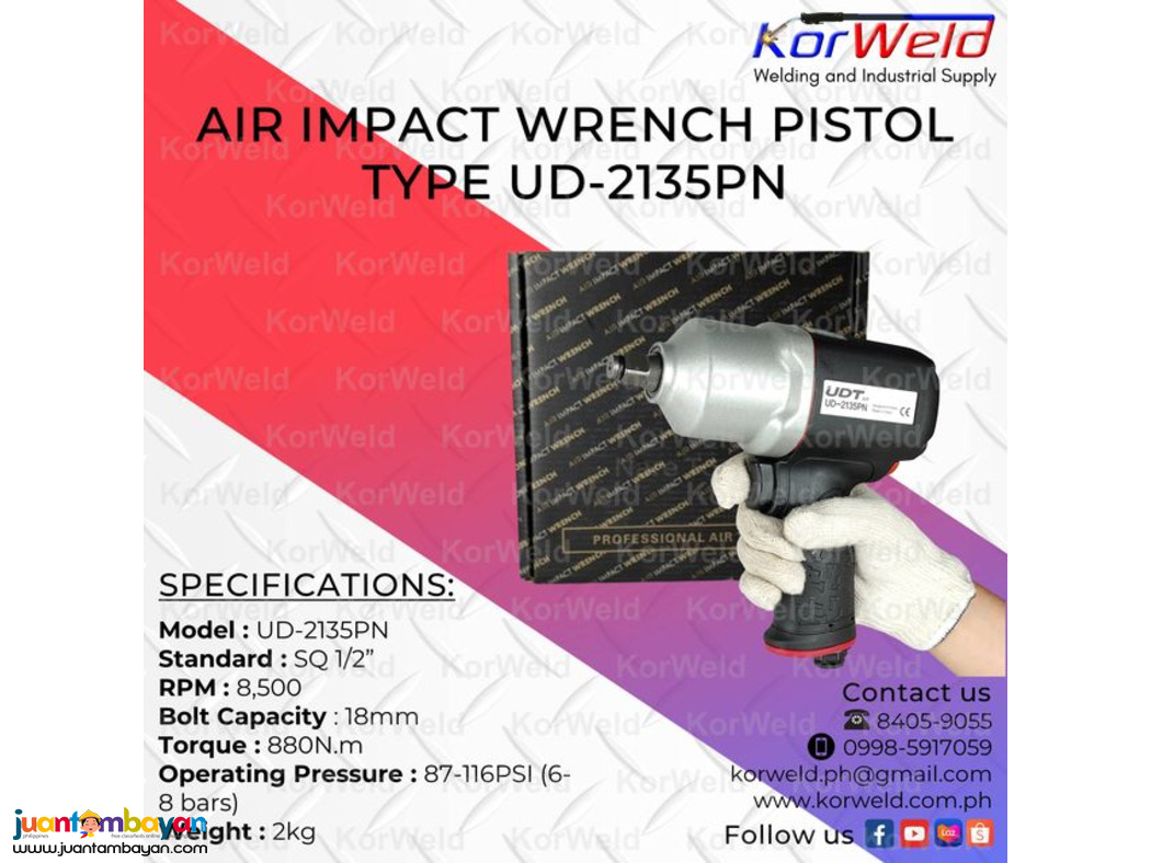 Air Impact Wrench Pistol Type UD-2135PN