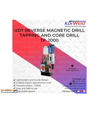 UDT Reverse Magnetic Drill Tapping And Core Drill TP-2000