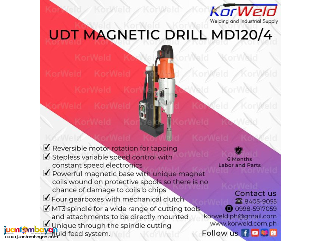 UDT Magnetic Drill MD120/4