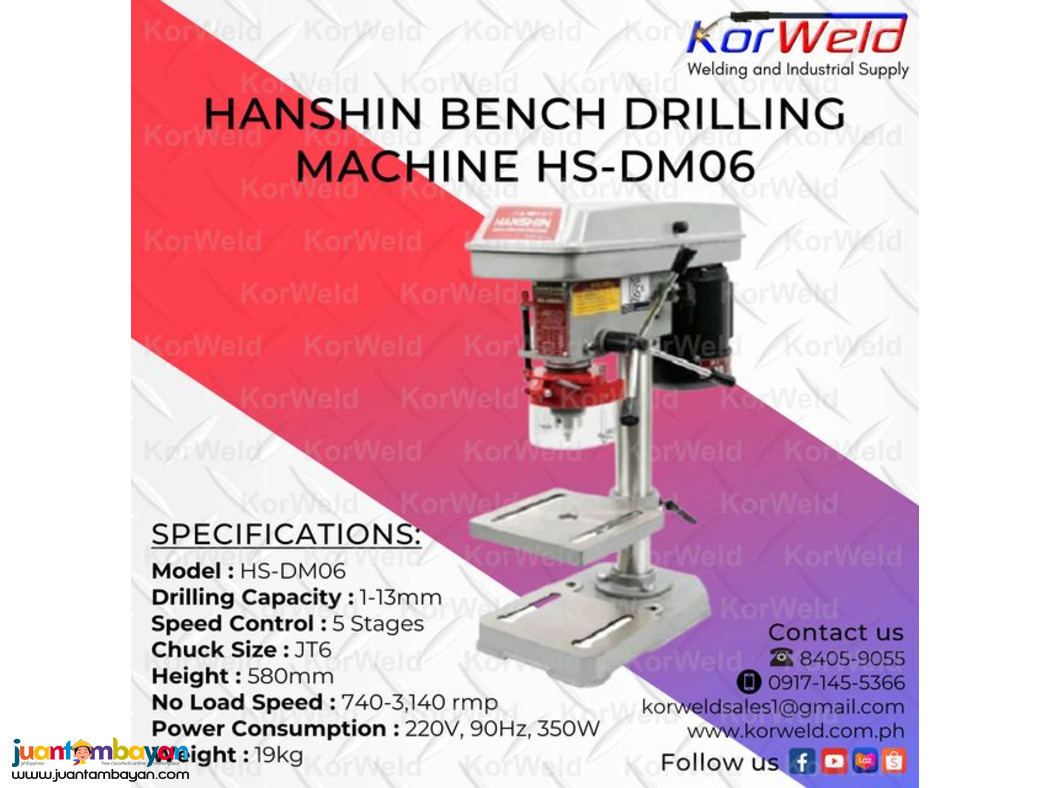 Hanshin Bench Drilling Machine HSDM06