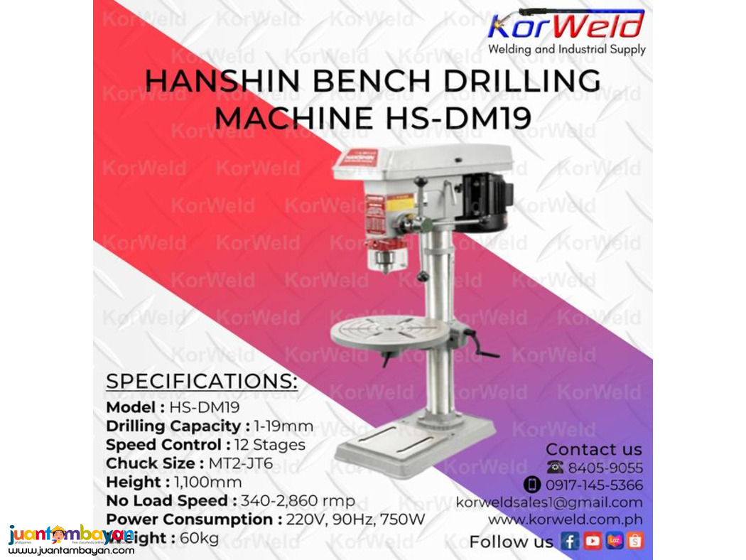 Hanshin Bench Drilling Machine HS-DM19